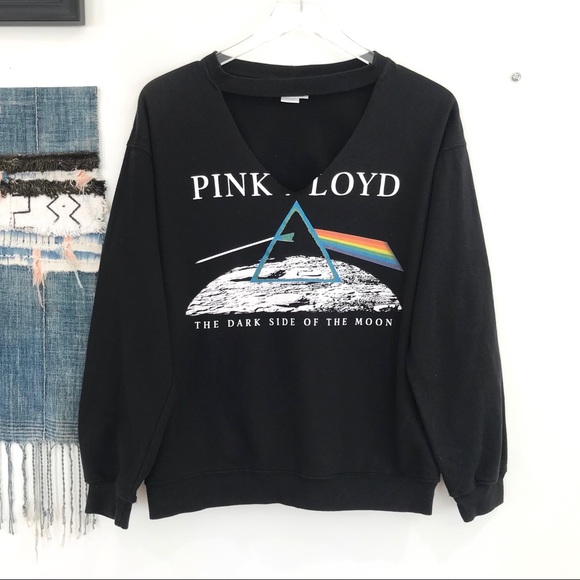Pink Floyd Sweaters - Pink Floyd Cut out Crew Neck Sweater L